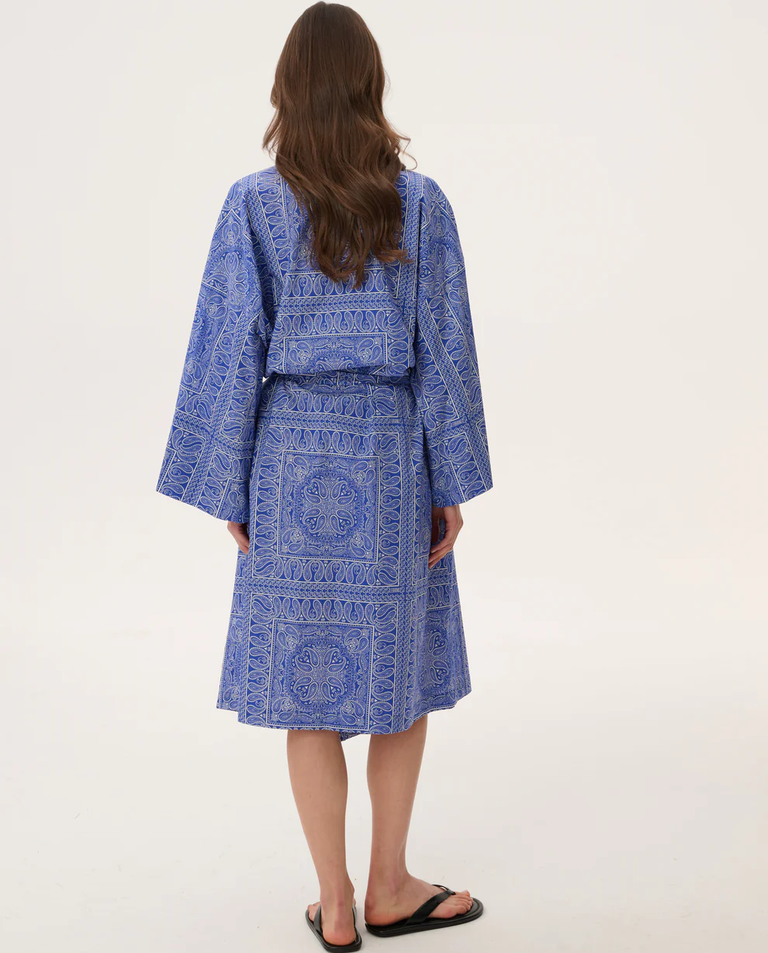 Niebieskie kimono z nadrukiem bandany Musolla - Image #2