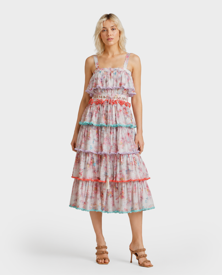 Sukienka maxi w kwiatowy motyw Floret