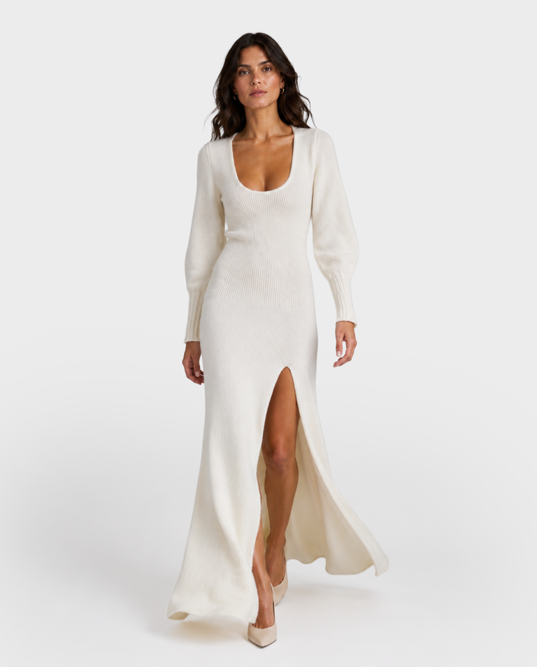 Biała sukienka maxi Dao - Image #2