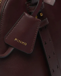 Bordowa torebka Bowling Bag Medium - Image #2