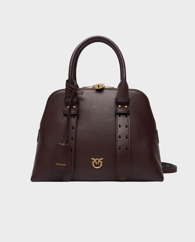 Bordowa torebka Bowling Bag Medium - Image #0