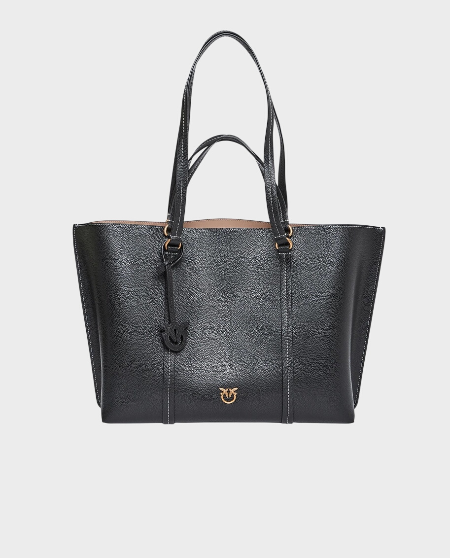 Czarna skórzana torebka Carrie Shopper Bag - Image #0