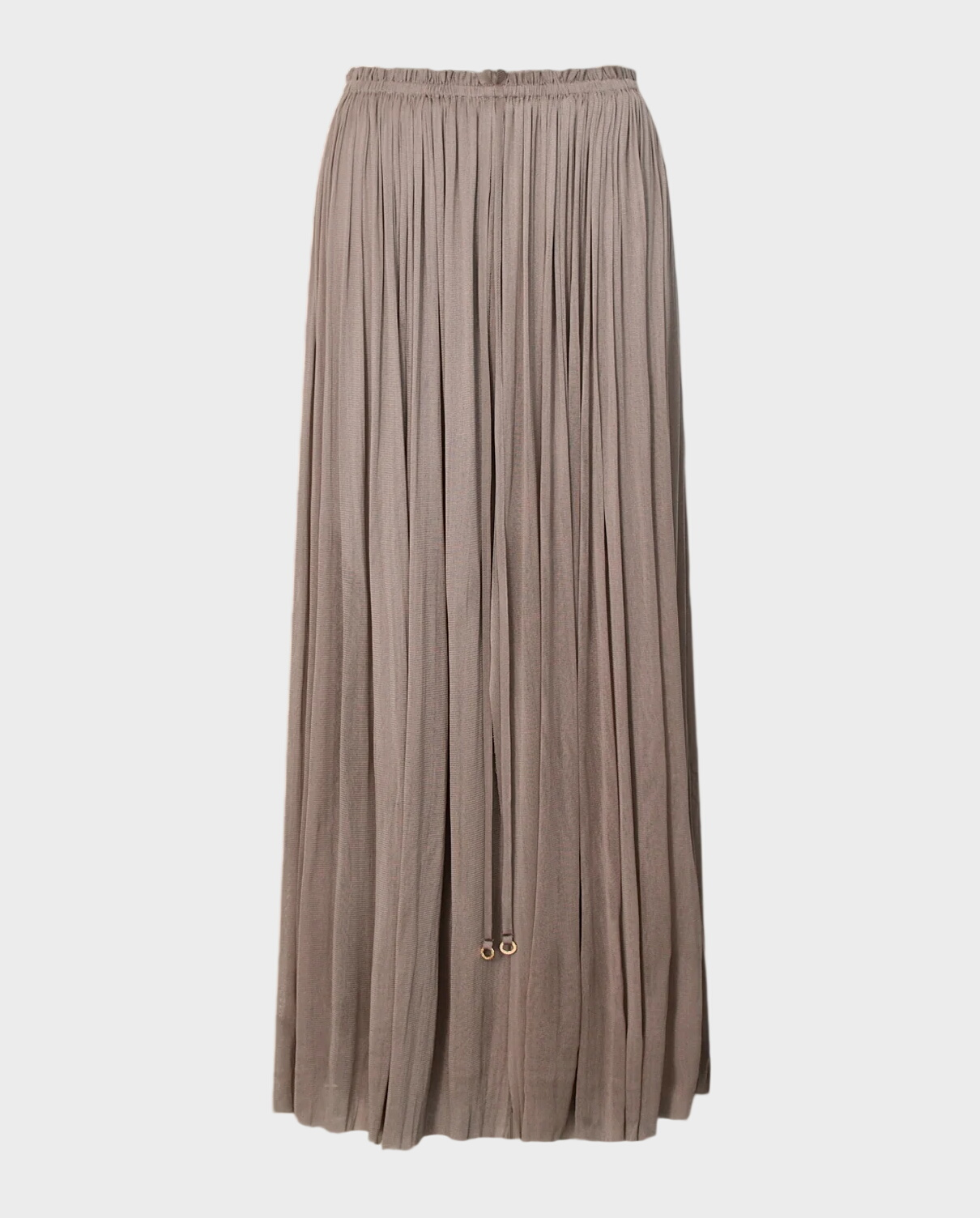 Beżowa spódnica maxi z jedwabiu - Image #0