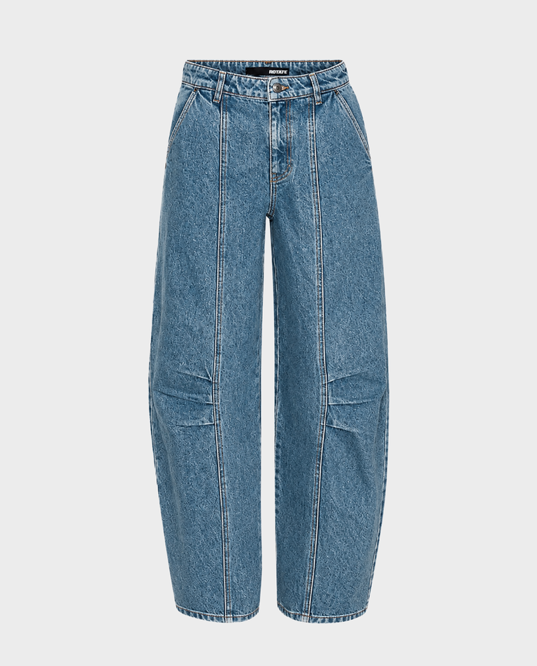 Niebieskie spodnie jeansowe