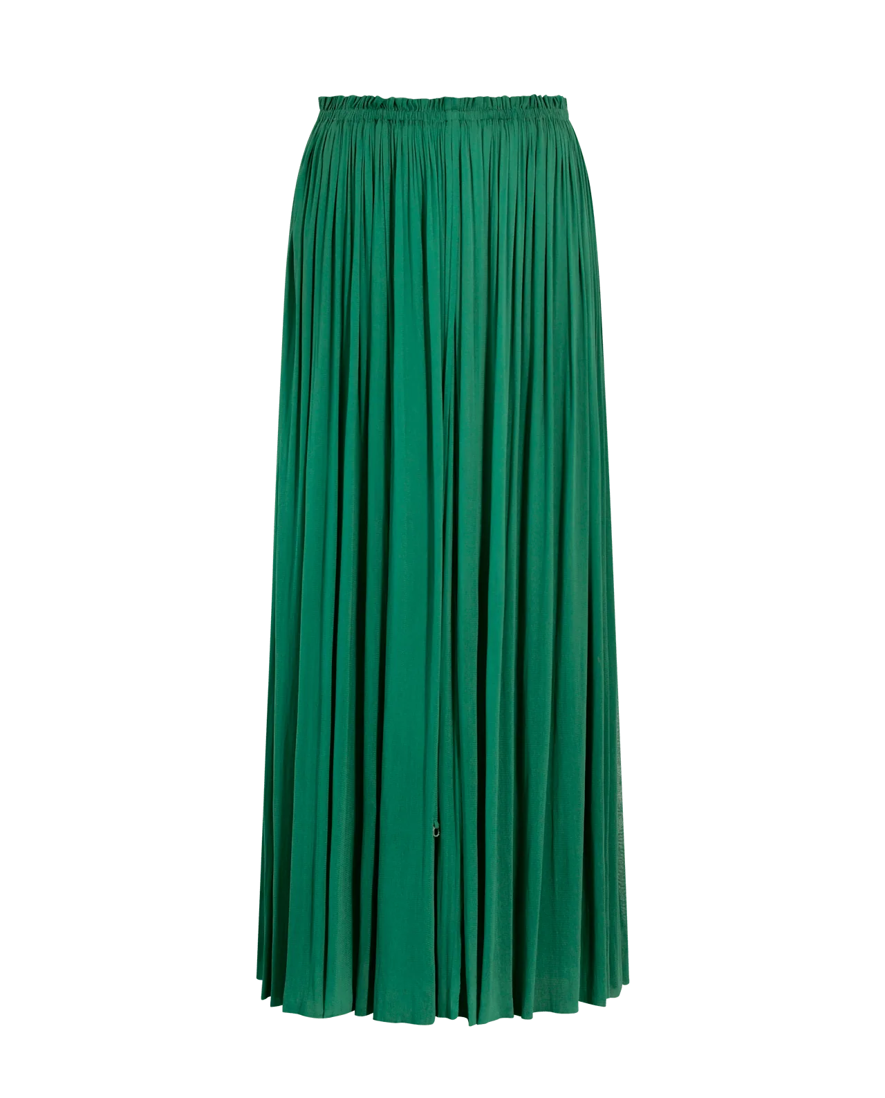 Zielona spódnica maxi z jedwabiu - Image #4