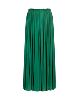 Zielona spódnica maxi z jedwabiu - Image #4