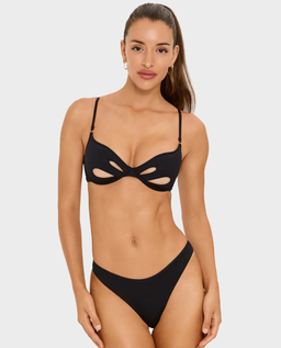 Czarny top od bikini Abi - Image #0