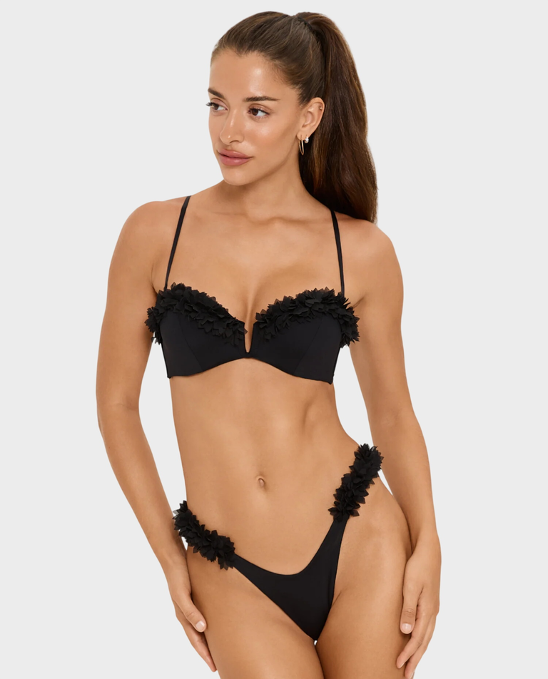 Czarny top od bikini Bloom
