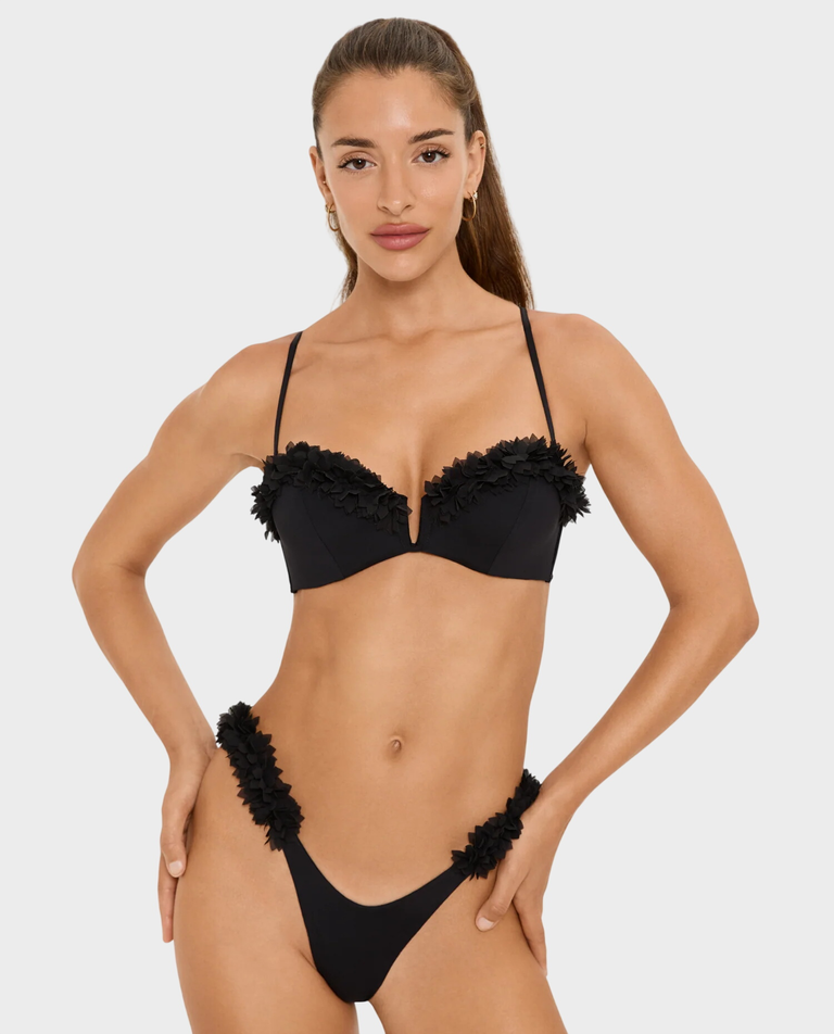 Czarny top od bikini Bloom