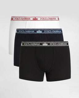 Bawełniane bokserki z logo Regular Fit (3-pack) - Image #0