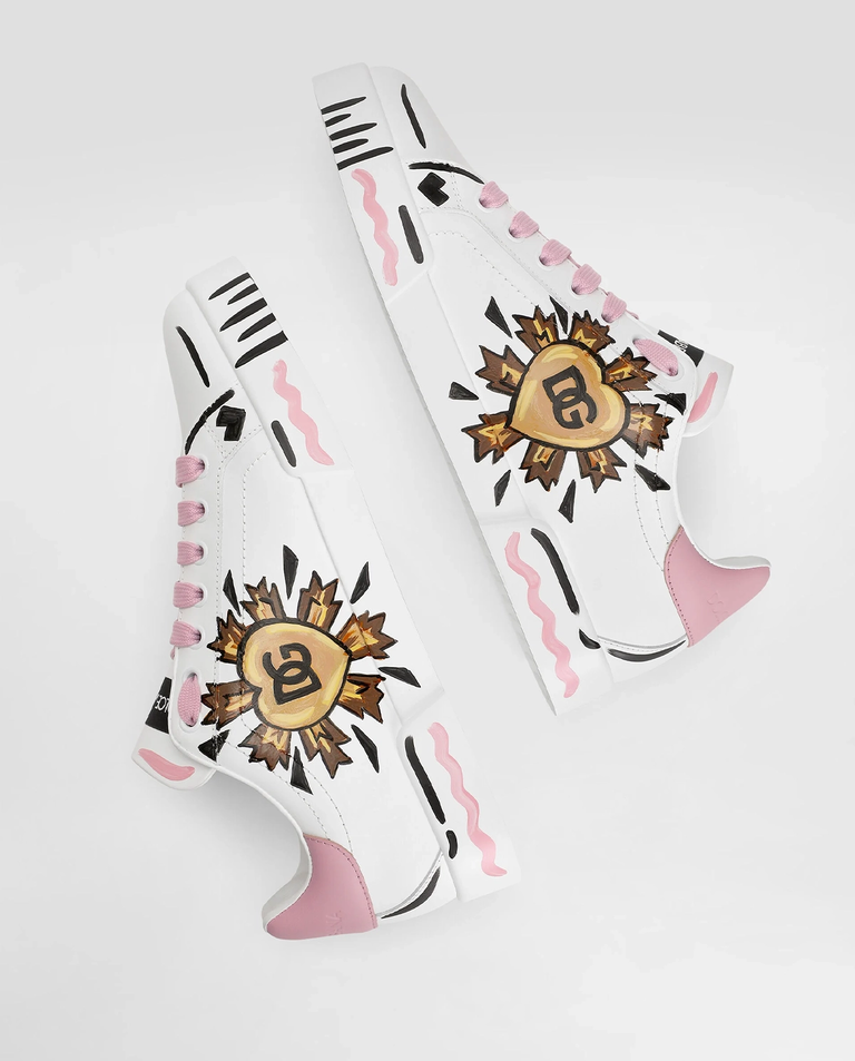 Skórzane sneakersy Portofino Light Strobel - Image #4
