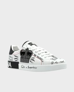 Białe skórzane sneakersy Portofino - Image #1