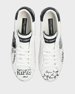 Białe skórzane sneakersy Portofino - Image #4