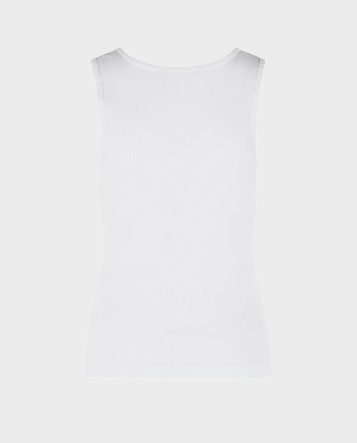 Biały tank top z logo - Image #1