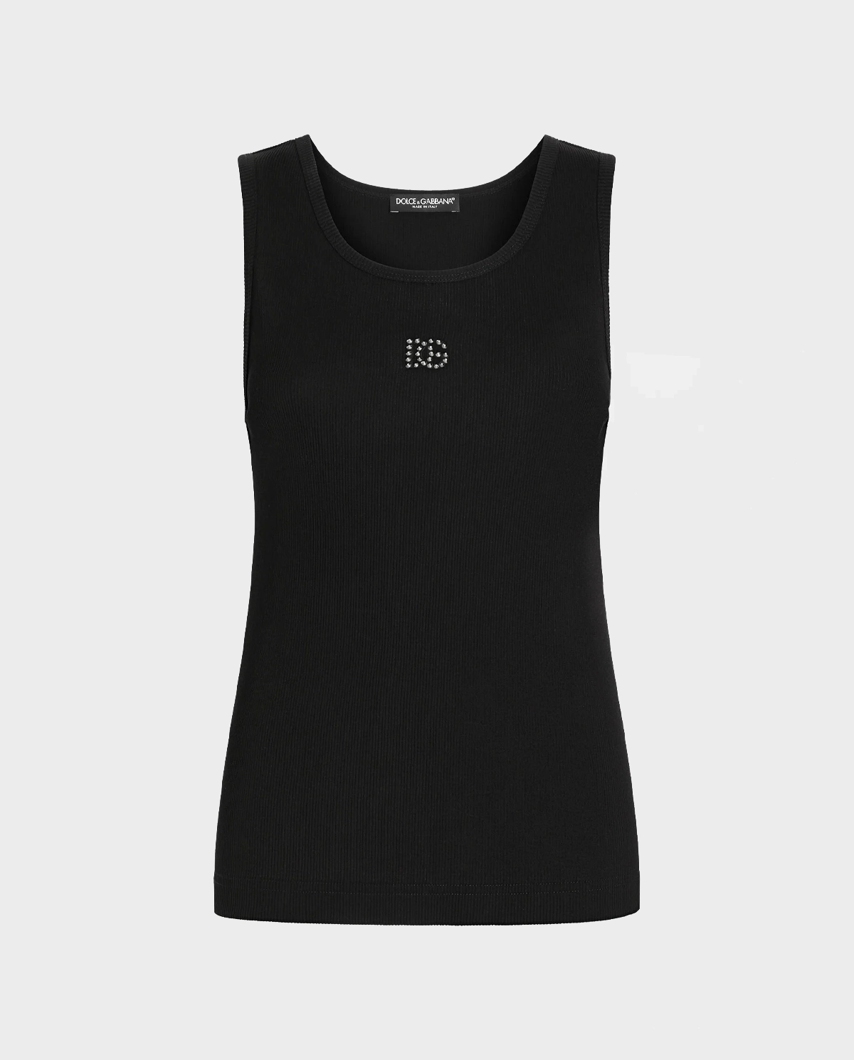 Czarny tank top z logo - Image #0