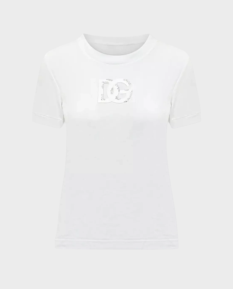 Biały t-shirt z logo