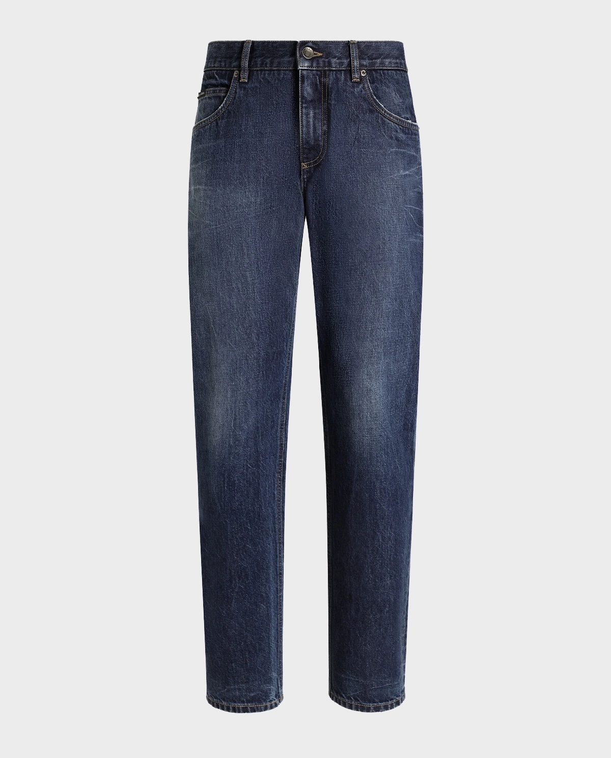Granatowe jeansy Regular Fit - Image #0