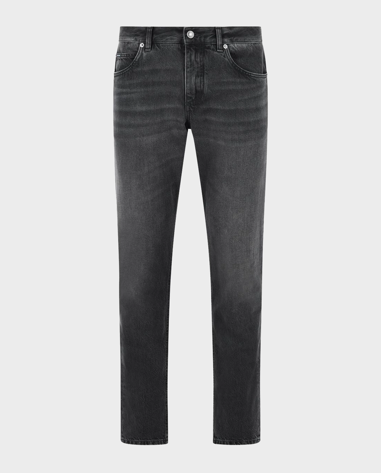 Czarne jeansy Regular Fit