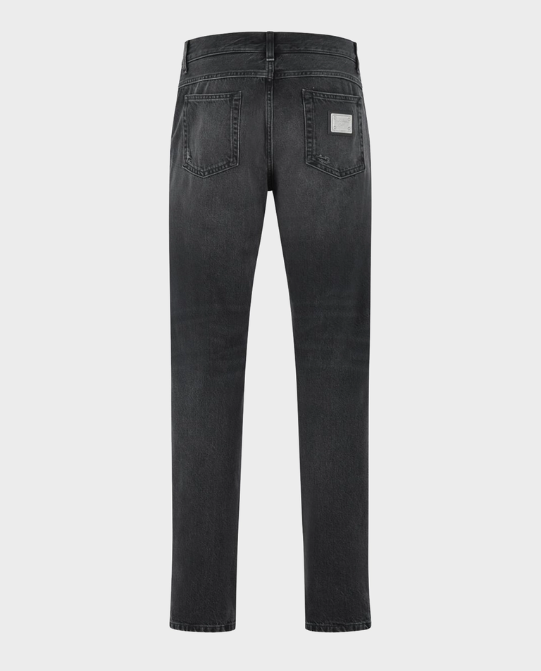 Czarne jeansy Regular Fit