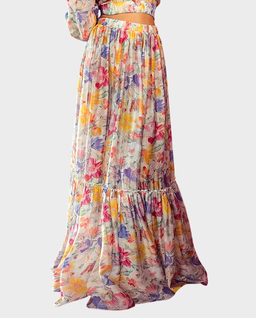 Maxi spódnica z printem Fiore Multi - Image #0