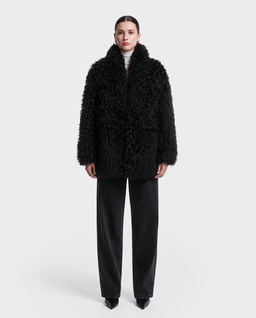 Brązowa futrzana kurtka Amara - Image #1