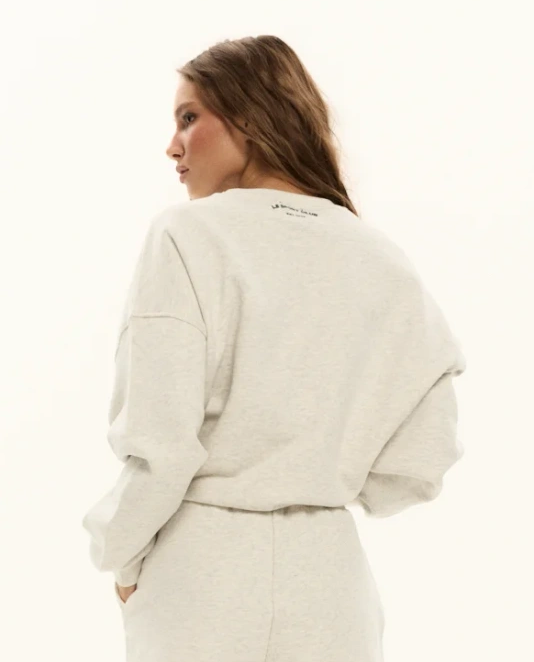 Jasnoszara bluza Varsity - Image #3