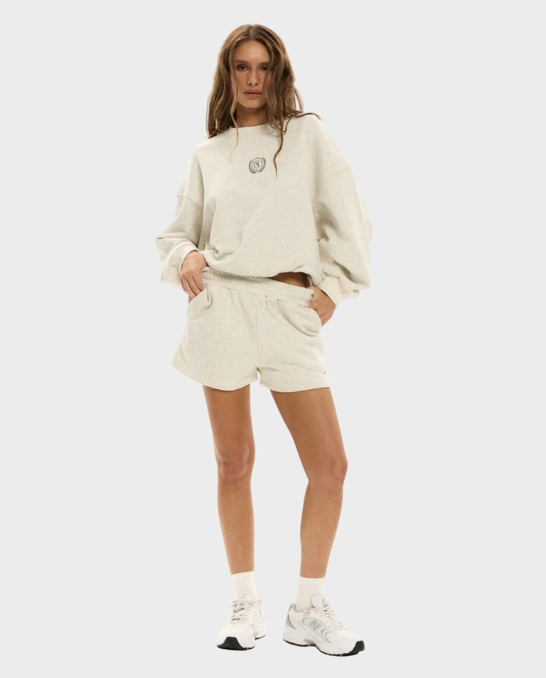 Jasnoszara bluza Varsity