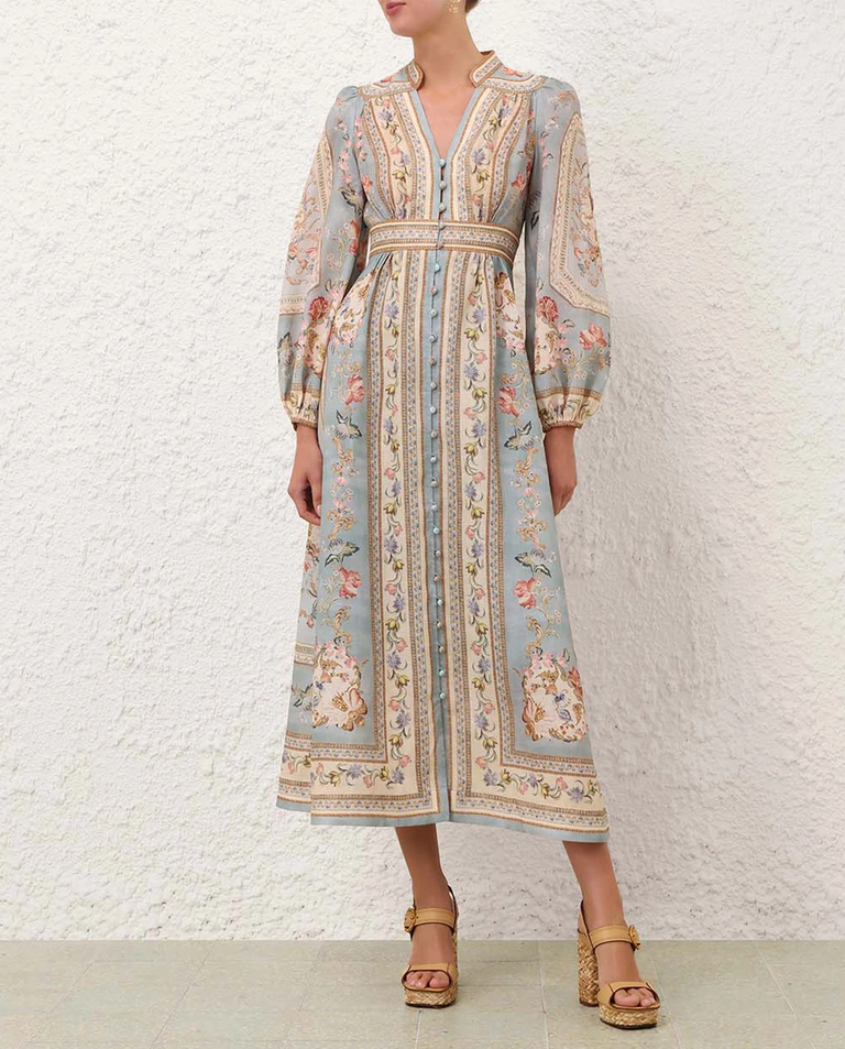 Sukienka w kwiaty Roselight Plunge Midi