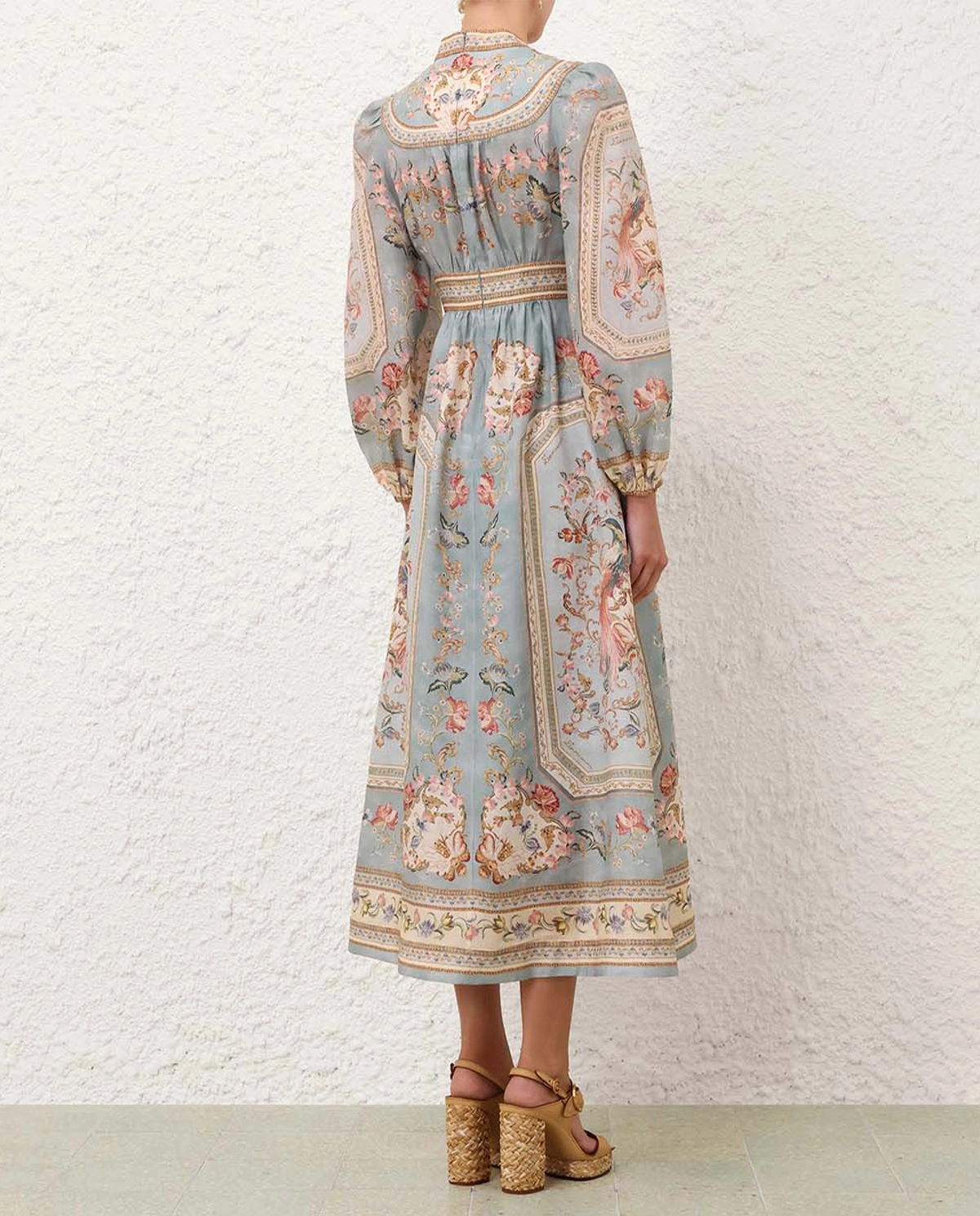 Sukienka w kwiaty Roselight Plunge Midi - Image #3