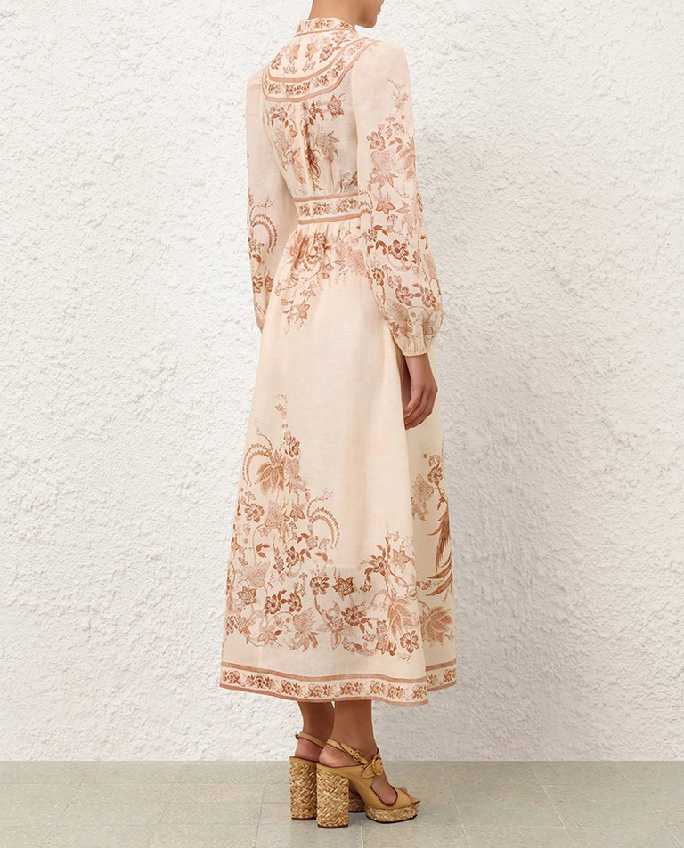 Sukienka w kwiaty Indra Plunge Midi - Image #3