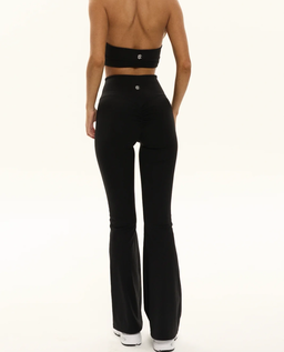 Czarne legginsy z rozszerzaną nogawką Comfort Flare - Image #5