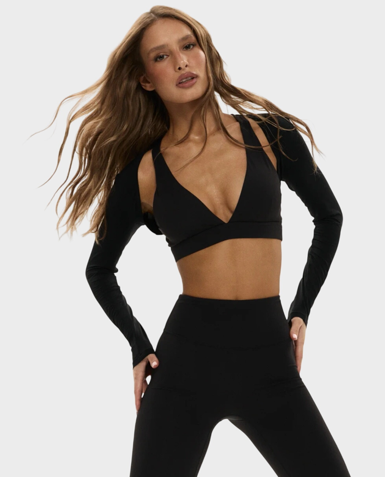 Czarny top Bolero