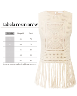 Szydełkowy top z frędzlami Indra - Image #6