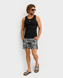 Czarny bawełniany tank top - Image #3