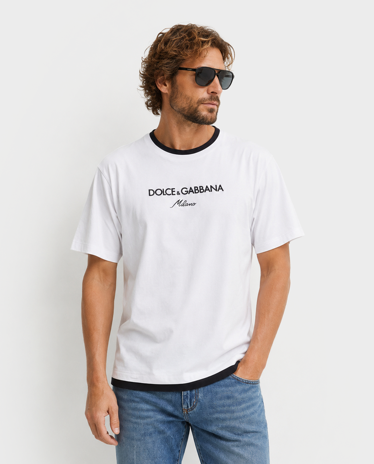 Biały t-shirt z logo