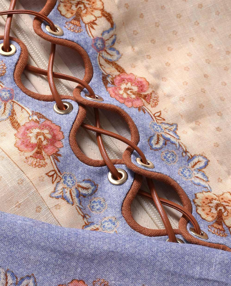 Lniana sukienka w kwiaty Indra Tunic Mini - Image #5