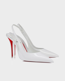 Białe szpilki Miss Z Sling Back 100 - Image #2