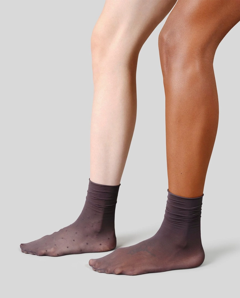 Czarne skarpetki Lina (2-pack) - Image #2