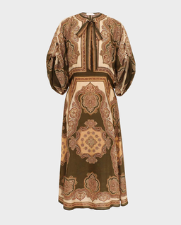 Jedwabna sukienka Mahon Tunic Midi - Image #1