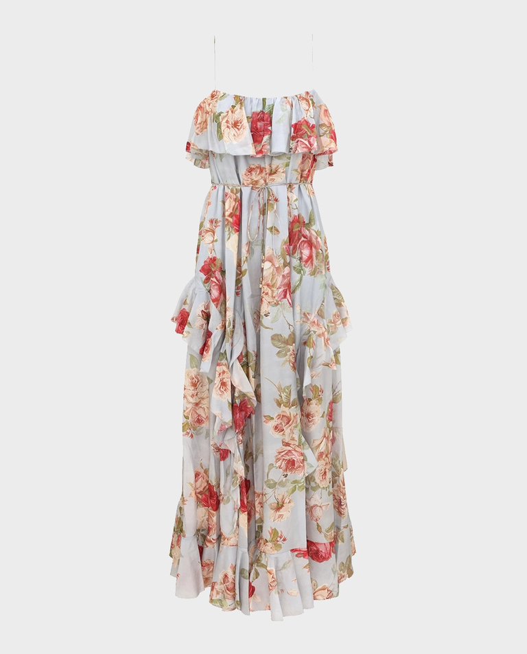 Sukienka z falbanką Roselight Maxi