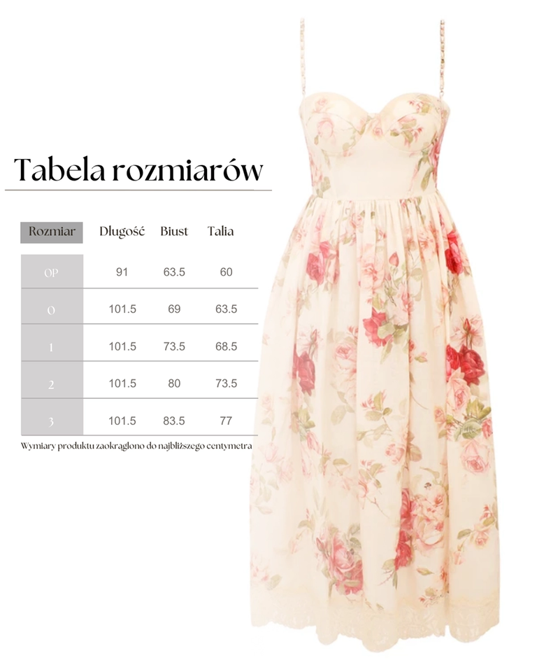 Sukienka w kwiaty Roselight Midi - Image #7