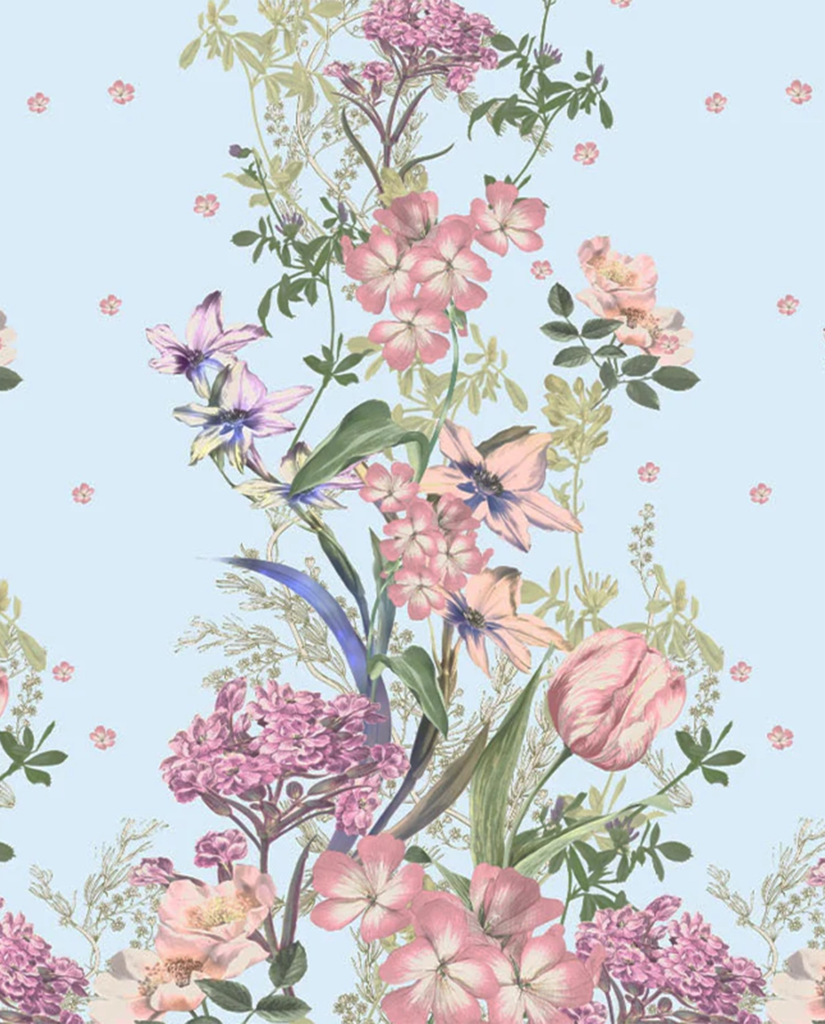 Błękitne szorty w kwiaty Pansy - Image #4