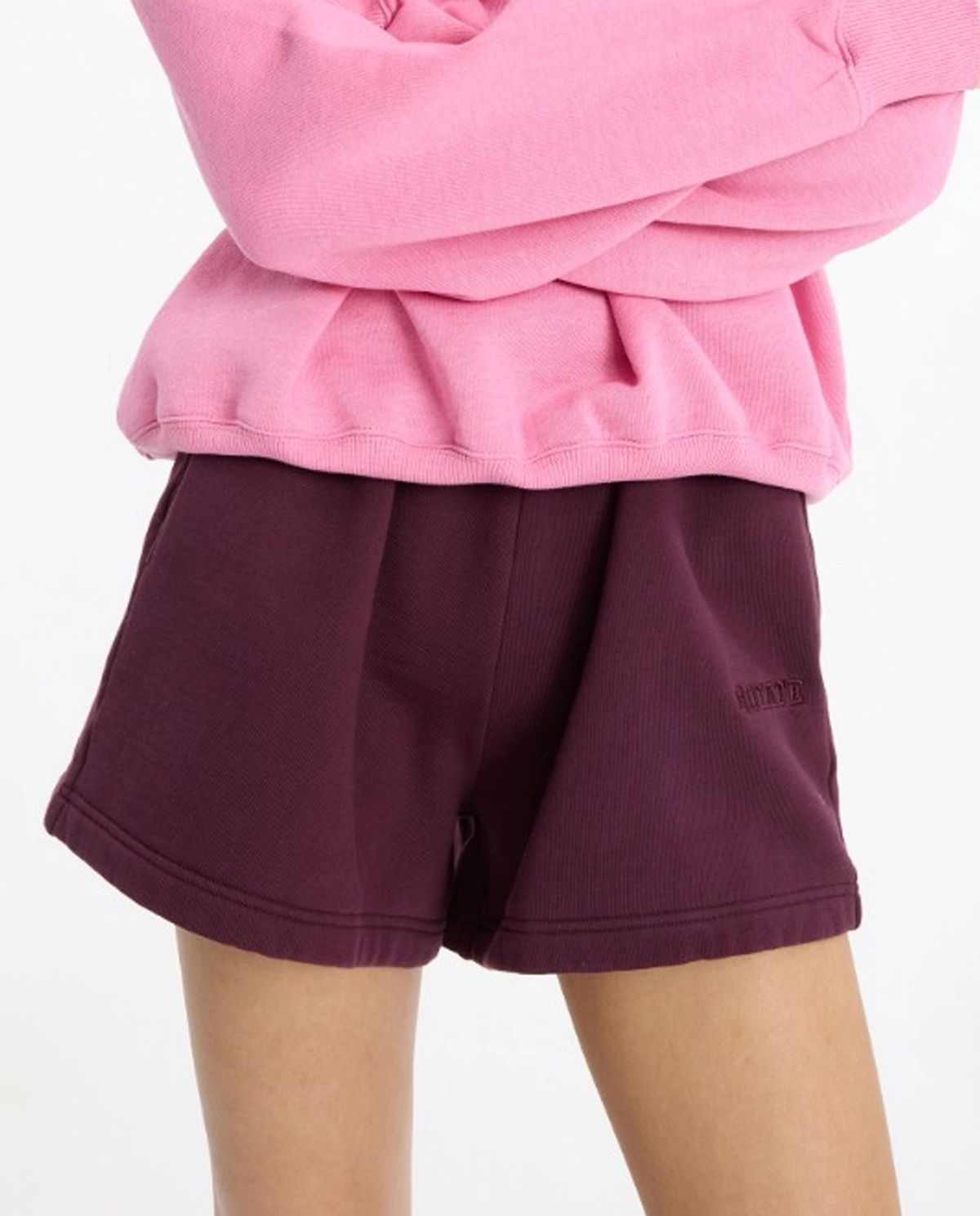 Bordowe spodenki Heavy Sweat - Image #3