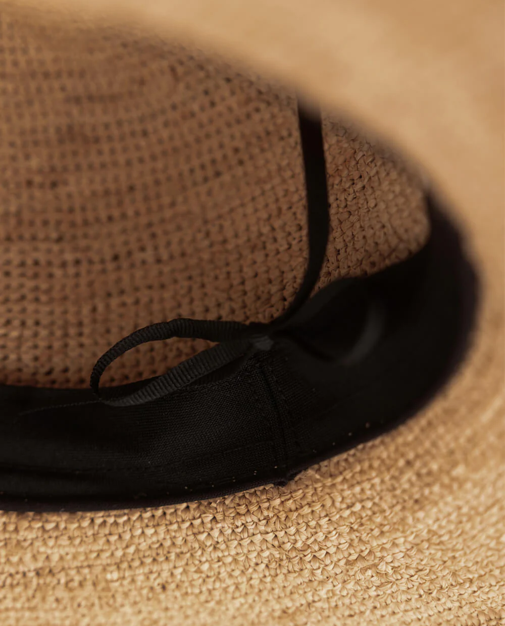Beżowy kapelusz Raffia Bucket Hat - Image #2
