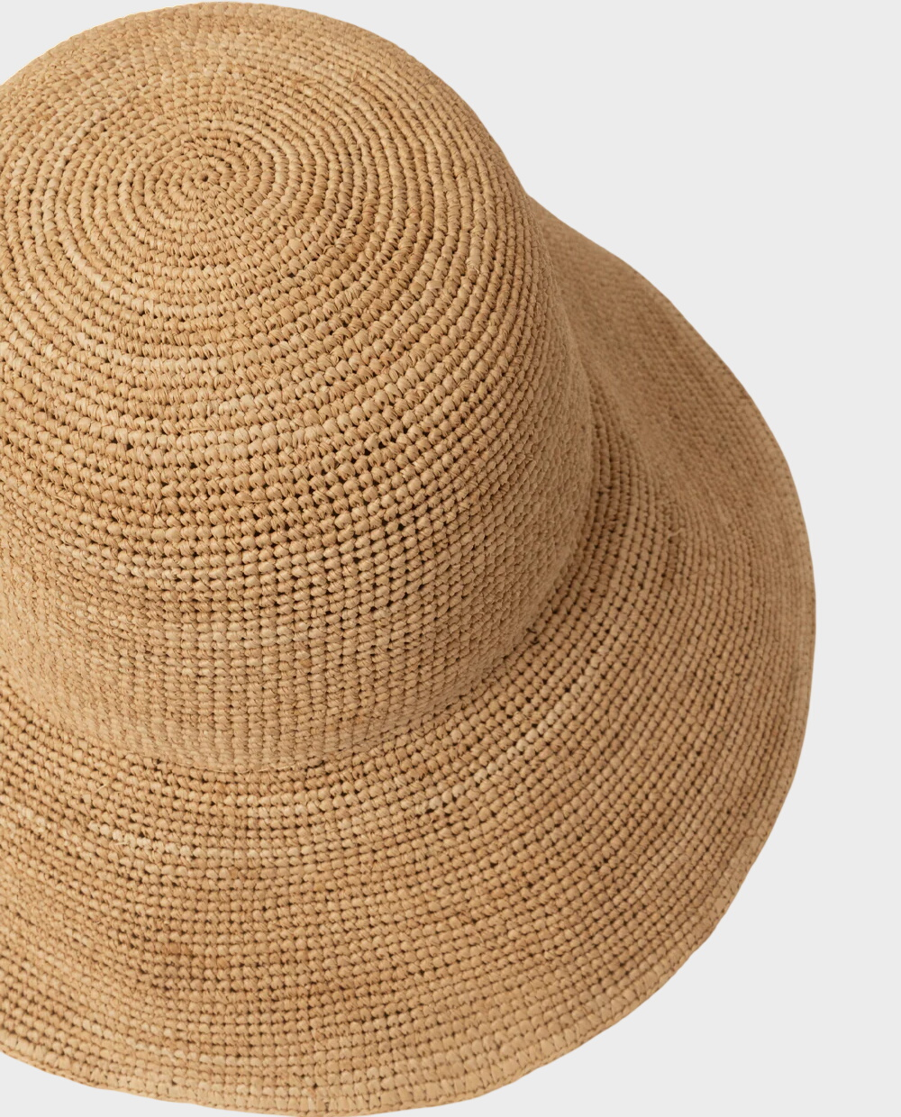 Beżowy kapelusz Raffia Bucket Hat - Image #1