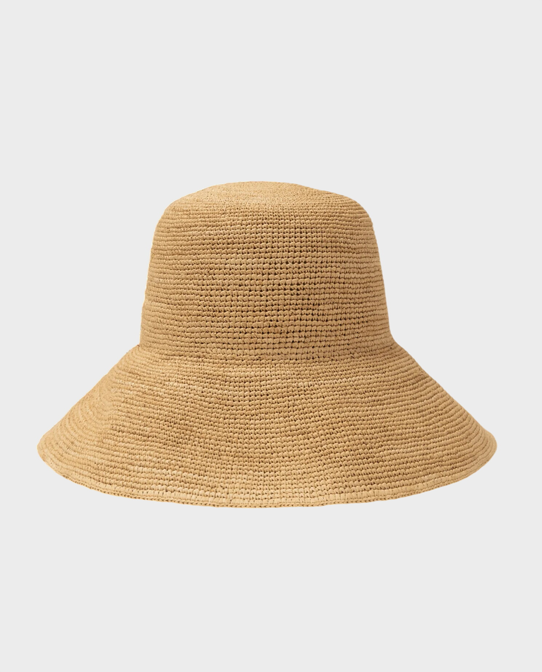 Beżowy kapelusz Raffia Bucket Hat