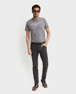Ciemnoszare jeansy Slim Fit - Image #2