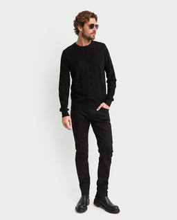Czarny jedwabny sweter - Image #2
