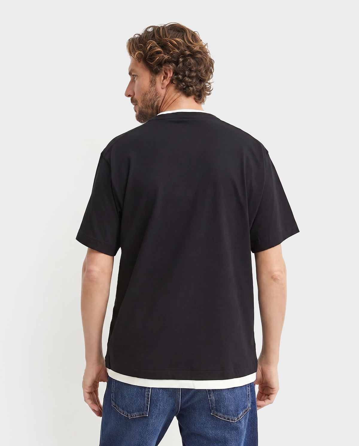 Czarny t-shirt z logo - Image #3