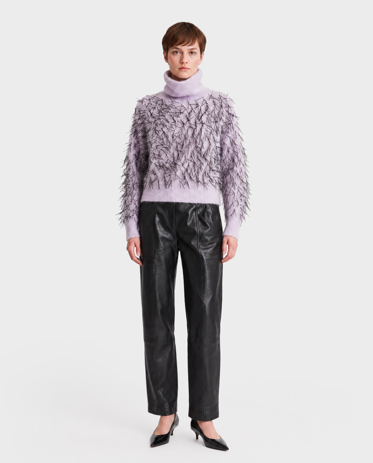 Fioletowy sweter Eldi - Image #2